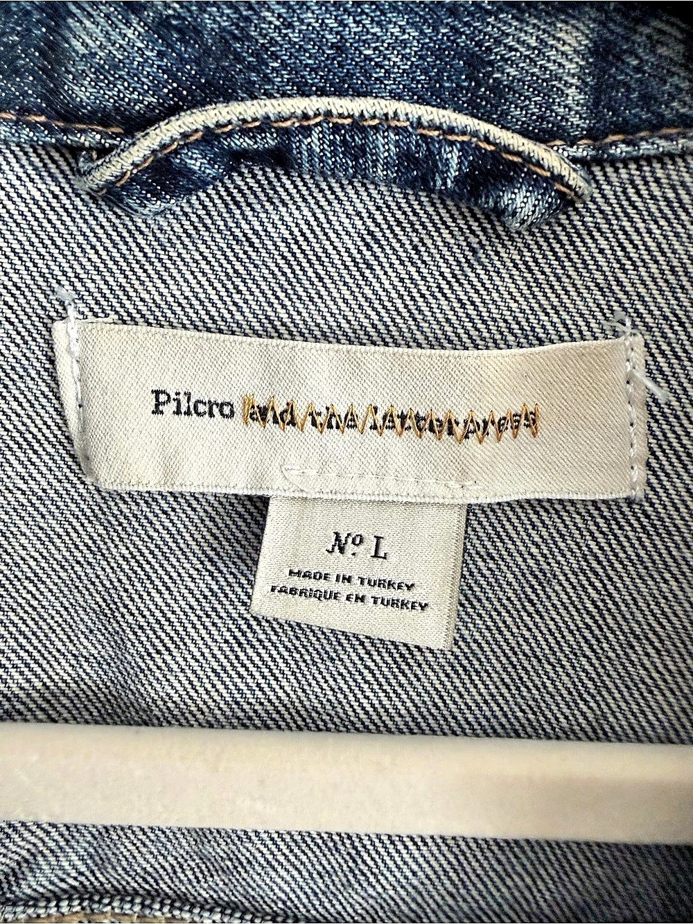 Anthropologie Pilcro Embellished Denim Jacket Size Large - Picture 3 of 3